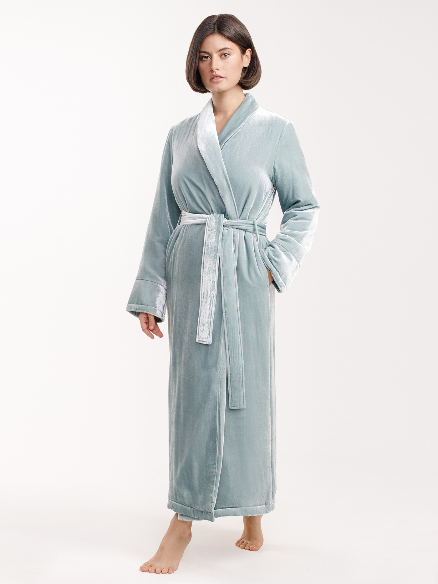 Халат длинный