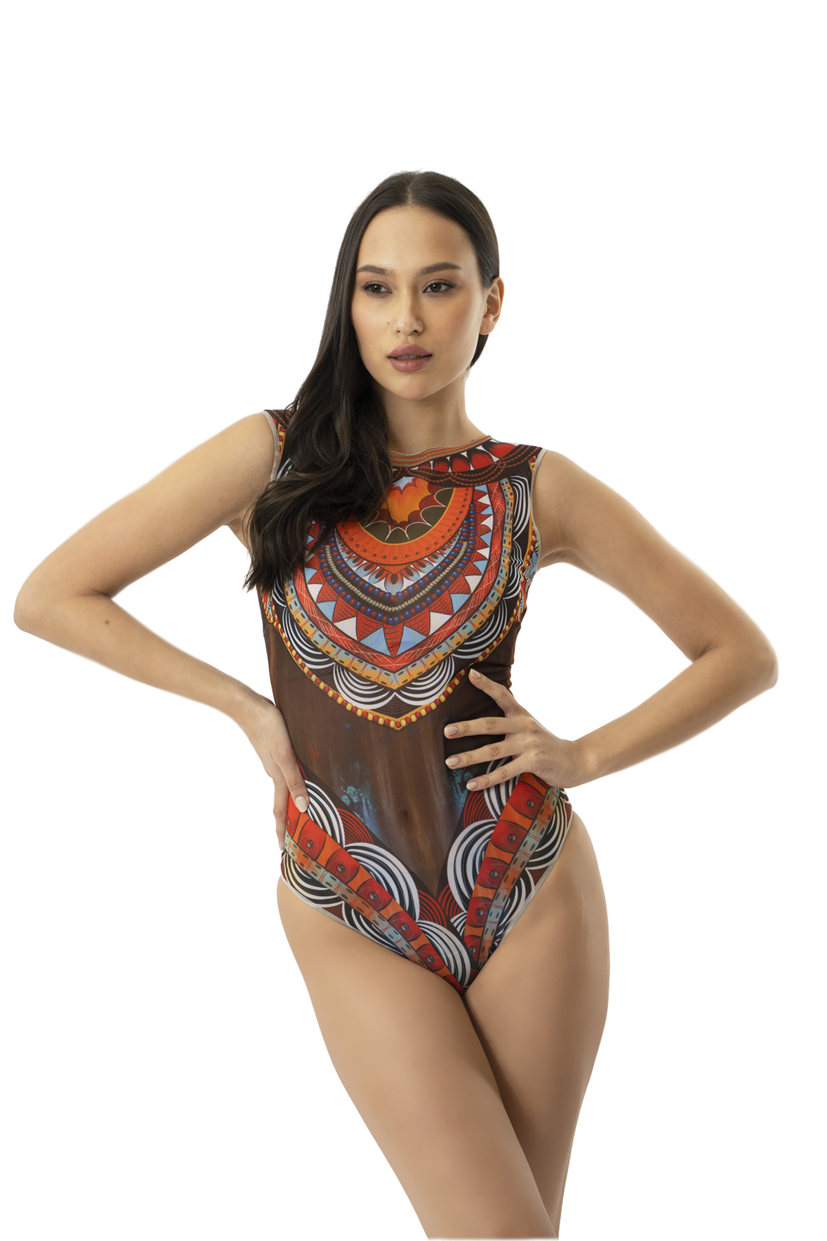 Купальник слитный с мягкой чашкой