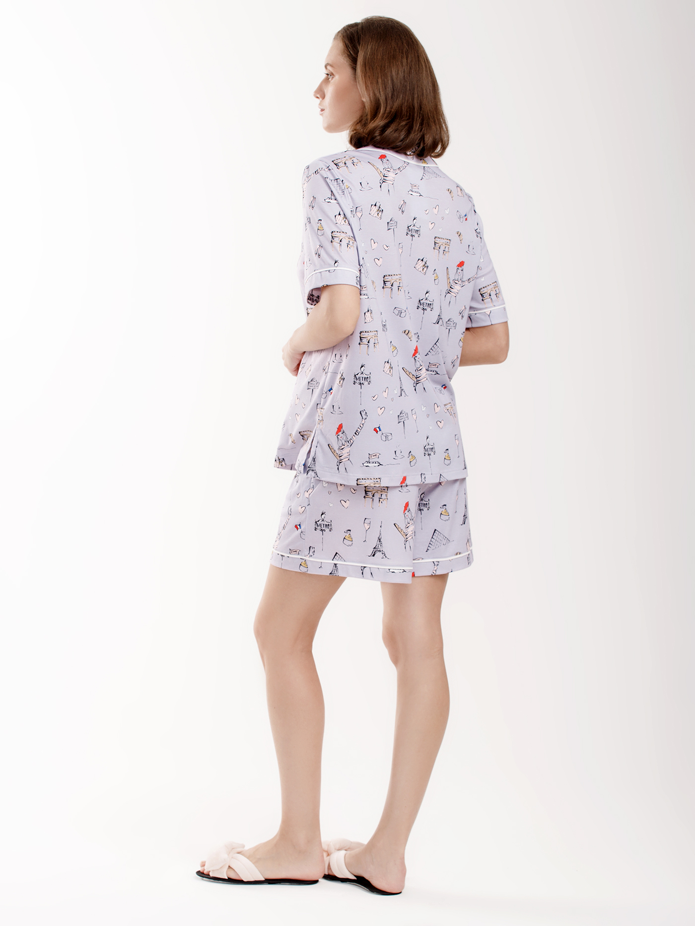 Пижама рубашка / шорты