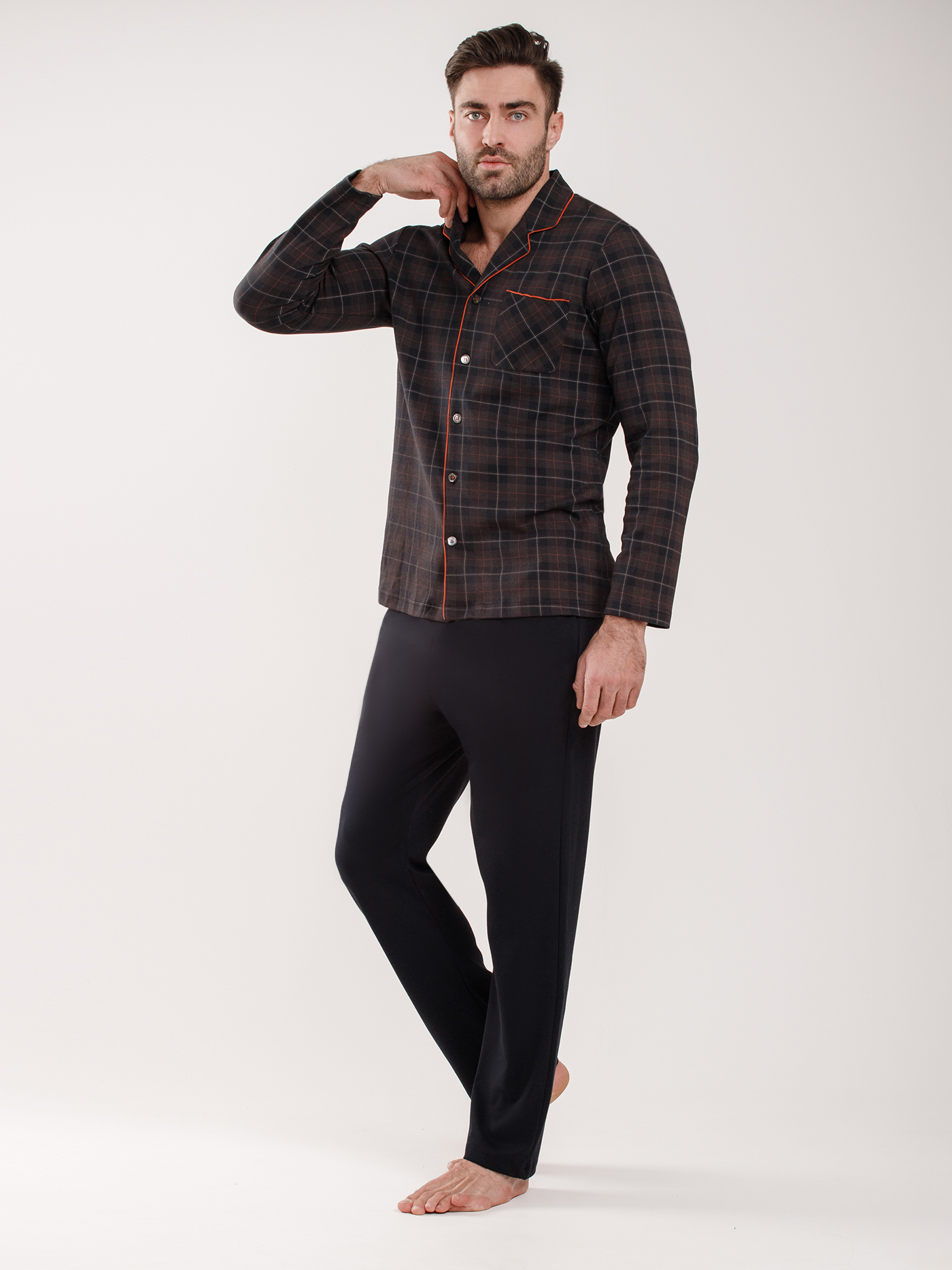 Пижама мужская рубашка / брюки