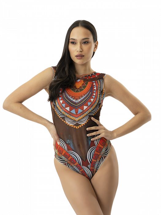 Купальник слитный с мягкой чашкой